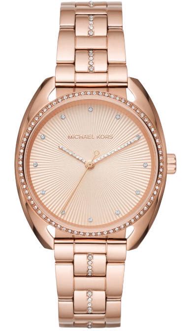 Women's Michael Kors Libby Crystallized Rose Gold 